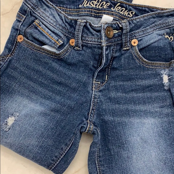 SALE! JUSTICE JEANS GIRLS 10R - Picture 2 of 6